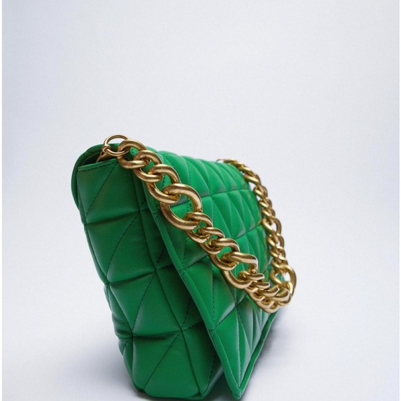 ZARA (SOLD OUT) QUILTED CHAIN BAG - Picture 6 of 12